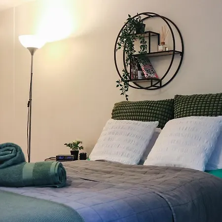 Green-themed Modern Studio At The Center * Helsinki